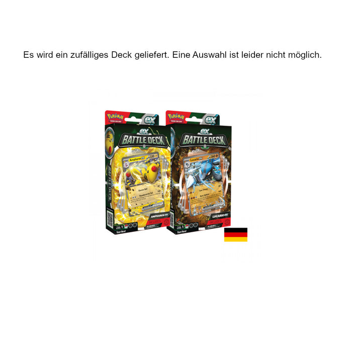 Pokemon ex-Kampfdeck Ampharos oder Lucario DE