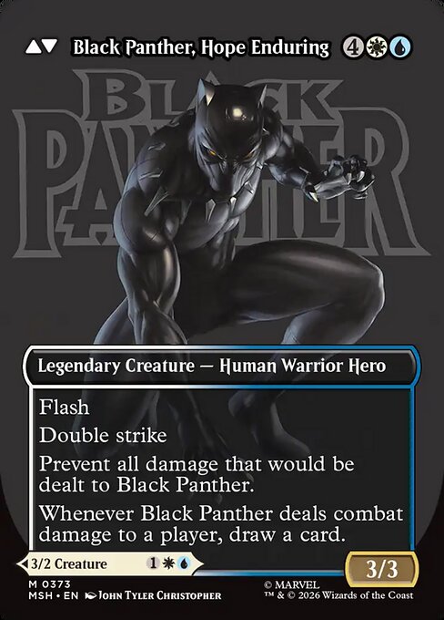 King T'Challa // Black Panther, Hope Enduring - Back Face