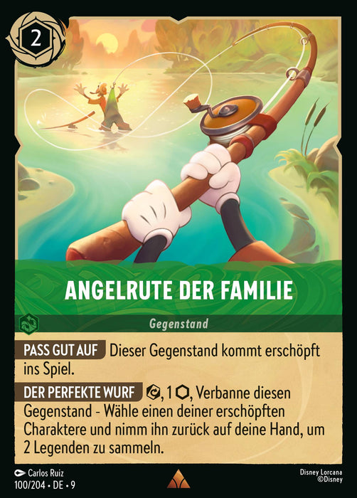 Angelrute der Familie 9FAB-100 Rare Deutsch