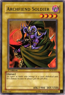 Archfiend Soldier (V.1) DCR-EN057 Rare Englisch