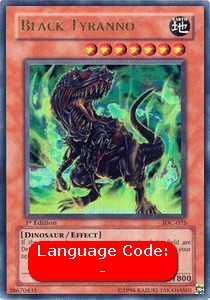 Black Tyranno (V.1) IOC-EN075 Ultra Rare Englisch