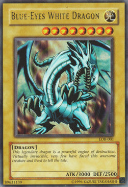 Blue-Eyes White Dragon (V.2) LOB-EN001 Ultra Rare Englisch