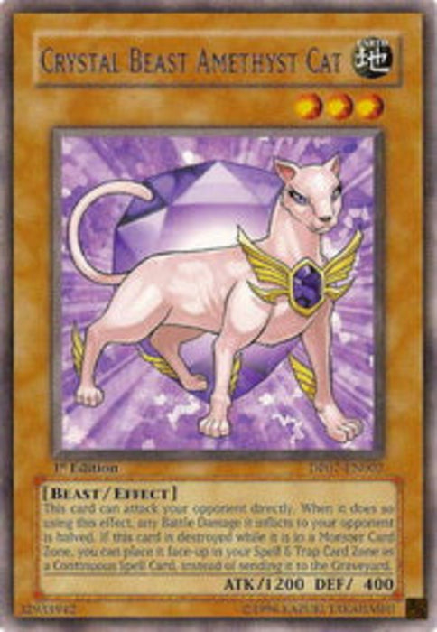 Crystal Beast Amethyst Cat DP07-FR002 Rare Französisch
