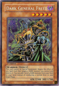 Dark General Freed LODT-EN083 Secret Rare Englisch