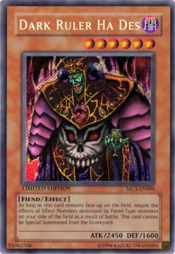 Dark Ruler Ha Des MC1-EN006 Secret Rare Englisch