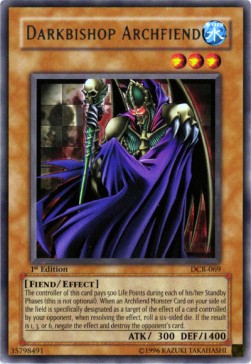 Darkbishop Archfiend (V.1) DCR-EN069 Rare Englisch