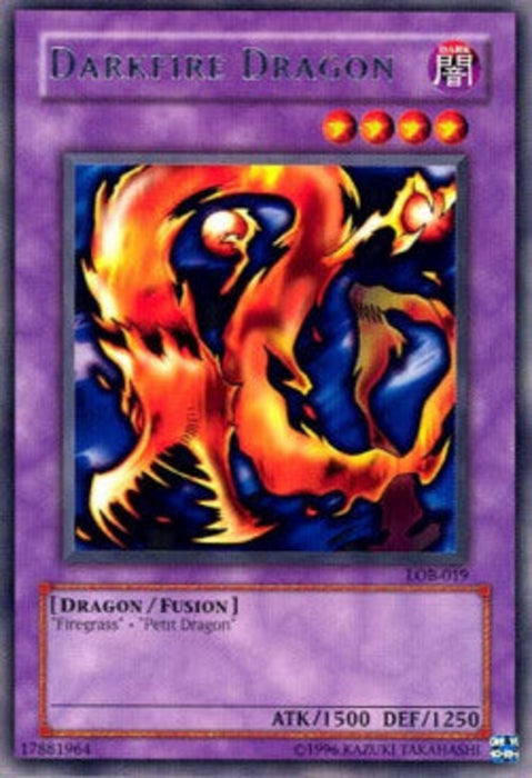 Darkfire Dragon (V.2) LOB-EN019 Rare Englisch