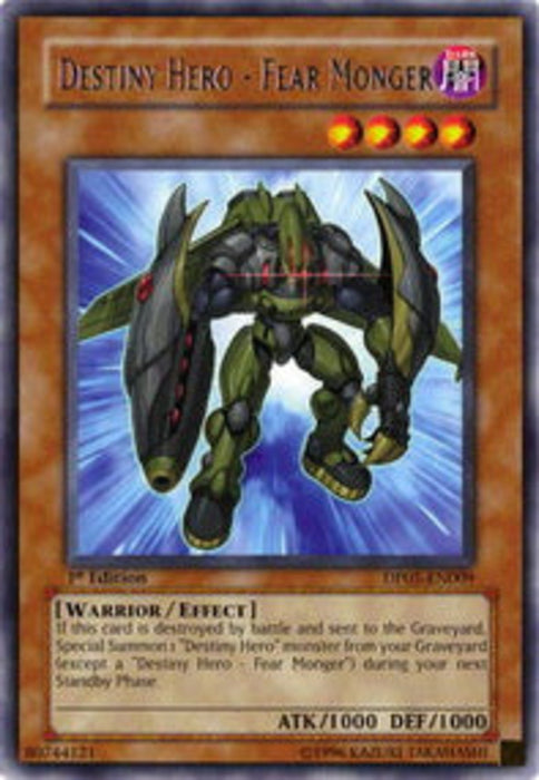 Destiny HERO - Fear Monger DP05-EN009 Rare Englisch