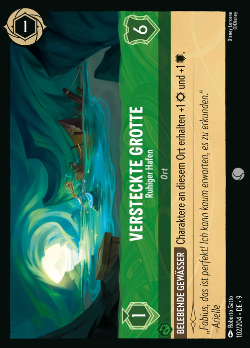 Versteckte Grotte - Ruhiger Hafen 9FAB-102 Common Deutsch