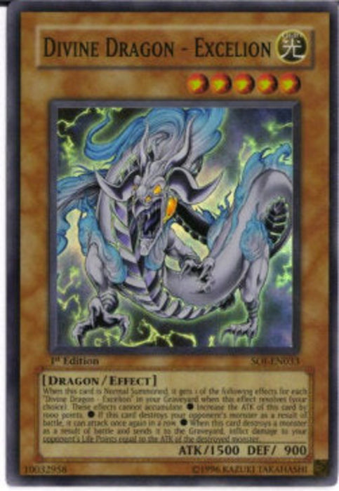 Divine Dragon - Excelion (V.1) SOI-EN033 Super Rare Englisch