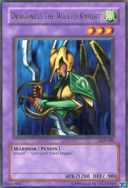 Dragoness the Wicked Knight (V.2) LOB-EN086 Rare Englisch