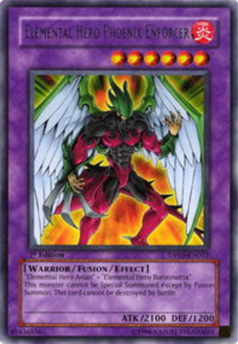 Elemental HERO Phoenix Enforcer DP05-FR012 Rare Französisch