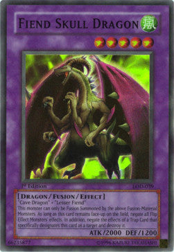 Fiend Skull Dragon (V.1) LOD-EN039 Super Rare Englisch