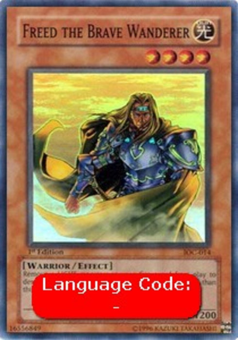 Freed the Brave Wanderer (V.1) IOC-EN014 Super Rare Englisch