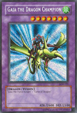 Gaia the Dragon Champion (V.2) LOB-EN125 Secret Rare Englisch