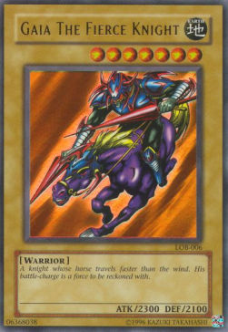 Gaia The Fierce Knight (V.2) LOB-EN006 Ultra Rare Englisch