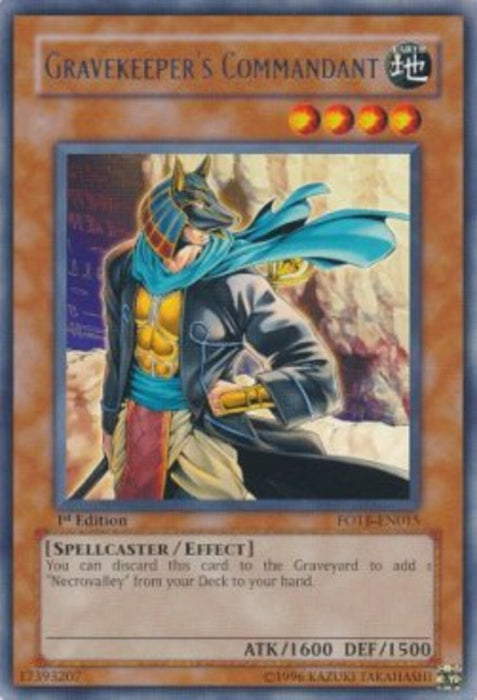 Gravekeeper's Commandant (V.1) FOTB-IT015 Rare Italienisch