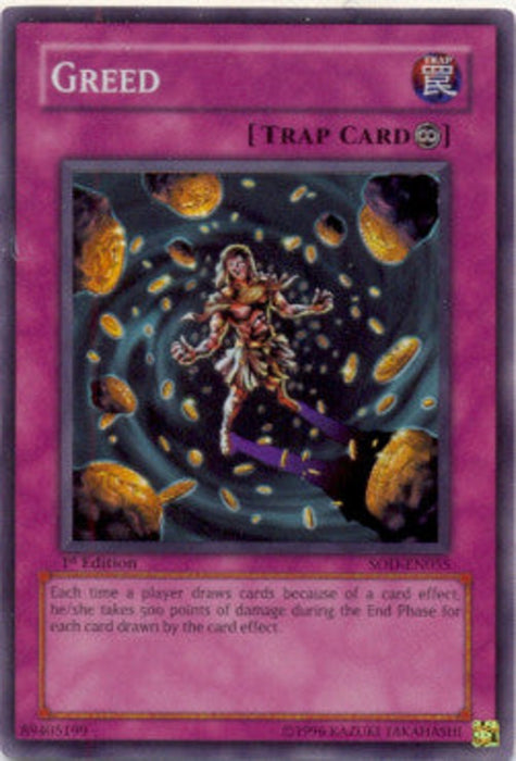 Greed (V.1) SOD-EN055 Super Rare Englisch