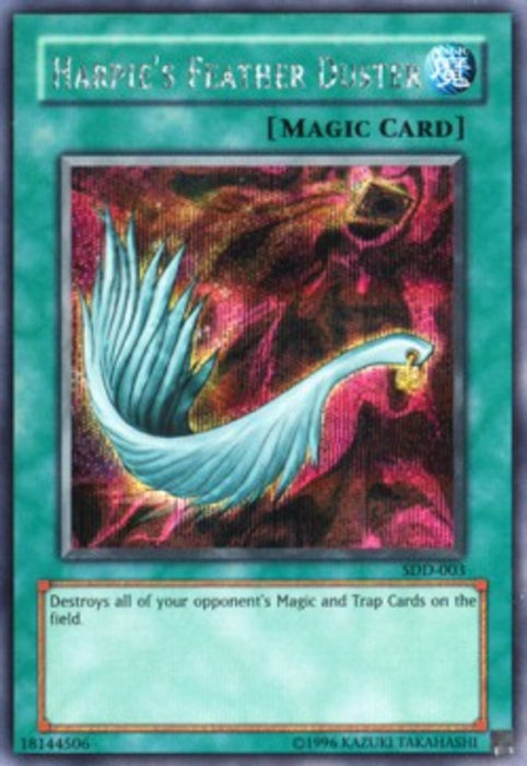 Harpie's Feather Duster SDD-EN003 Secret Rare Englisch