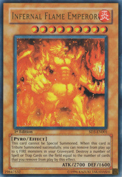 Infernal Flame Emperor SD3-EN001 Ultra Rare Englisch