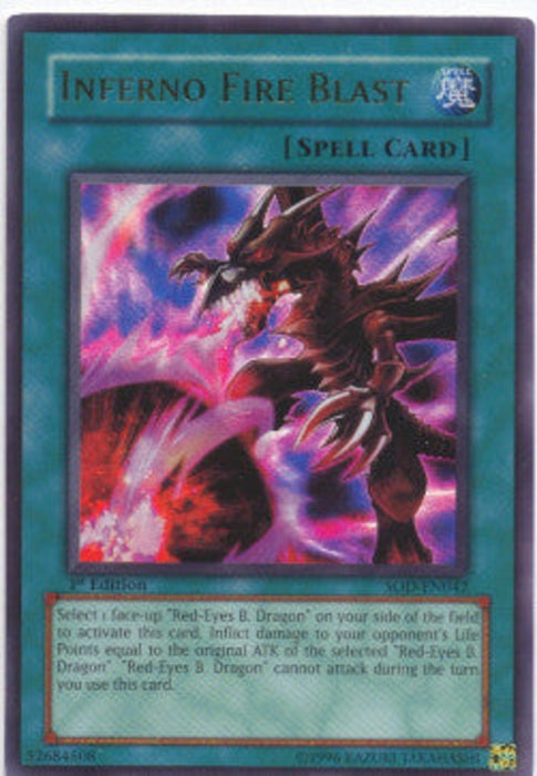Inferno Fire Blast (V.1) SOD-EN042 Ultra Rare Englisch