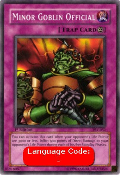 Minor Goblin Official (V.2) PSV-EN052 Common Englisch