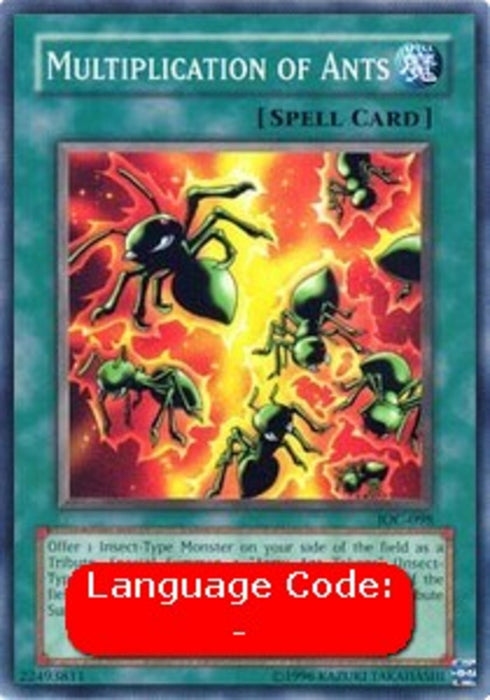 Multiplication of Ants (V.1) IOC-EN098 Common Englisch
