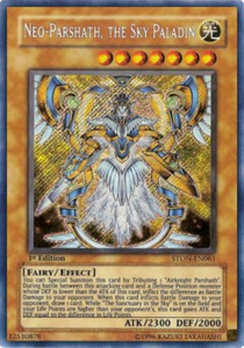 Neo-Parshath, the Sky Paladin STON-EN Secret Rare Englisch