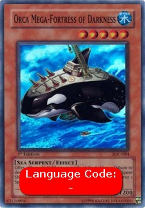 Orca Mega-Fortress of Darkness (V.1) IOC-EN084 Super Rare Englisch