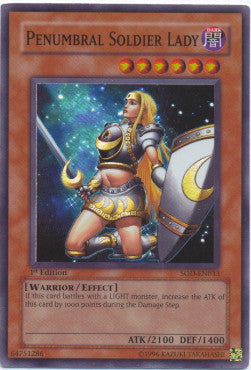 Penumbral Soldier Lady (V.1) SOD-EN033 Super Rare Englisch