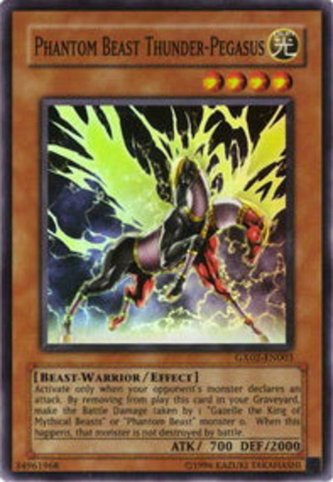 Phantom Beast Thunder-Pegasus GX02-EN003 Super Rare Englisch