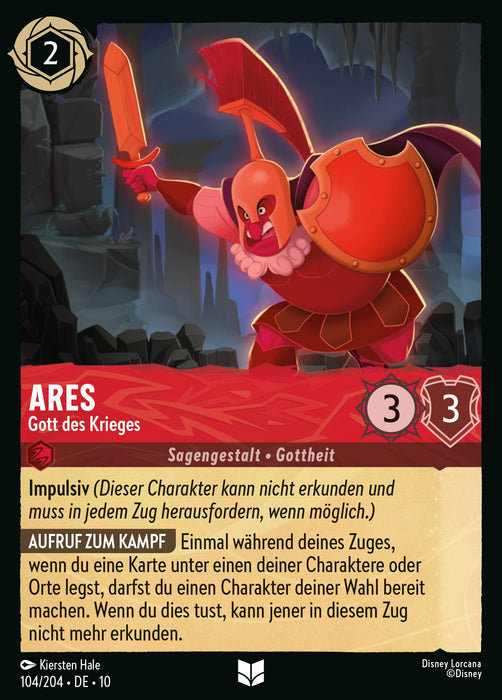 Ares - Gott des Krieges 10WHI-104 Uncommon Deutsch