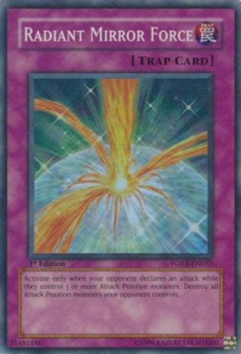 Radiant Mirror Force (V.1) FOTB-EN055 Super Rare Englisch