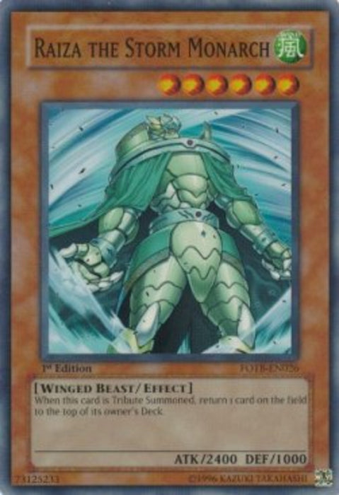 Raiza the Storm Monarch (V.1) FOTB-EN026 Super Rare Englisch
