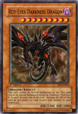 Red-Eyes Darkness Dragon SD1-FR001 Ultra Rare Französisch