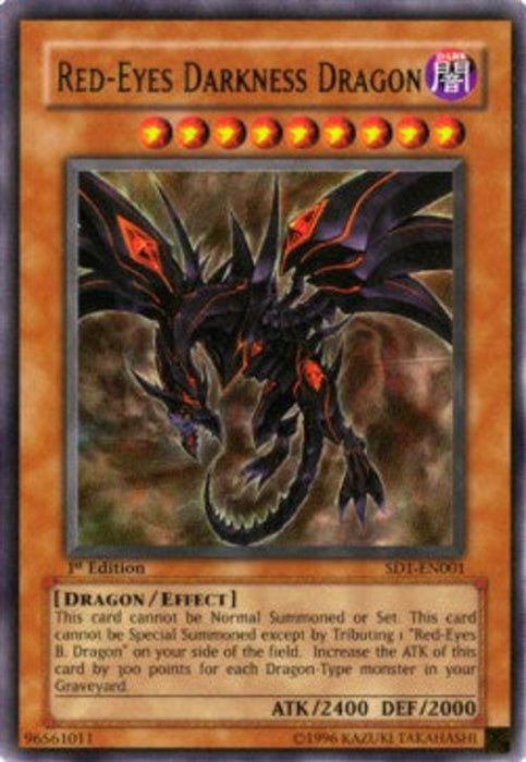 Red-Eyes Darkness Dragon SD1-EN001 Ultra Rare Englisch