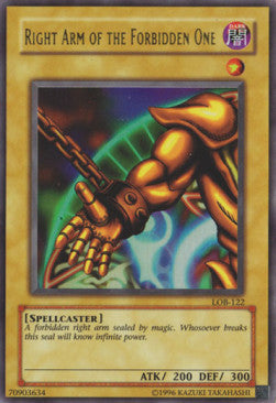 Right Arm of the Forbidden One (V.2) LOB-EN122 Ultra Rare Englisch