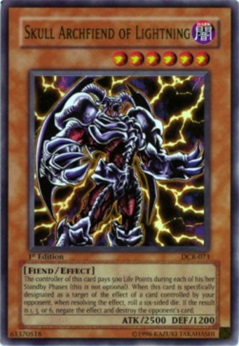 Skull Archfiend of Lightning (V.1) DCR-EN073 Ultra Rare Englisch