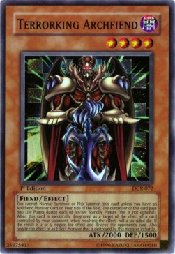 Terrorking Archfiend (V.1) DCR-EN072 Super Rare Englisch