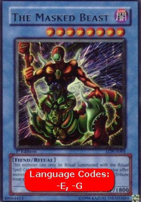 The Masked Beast (V.1) LON-EN001 Ultra Rare Englisch
