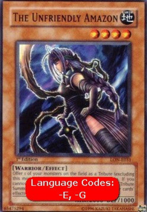 The Unfriendly Amazon (V.1) LON-EN031 Common Englisch