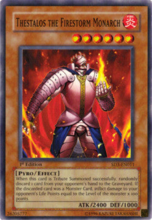 Thestalos the Firestorm Monarch SD3-EN011 Common Englisch