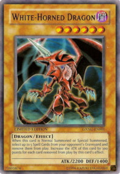 White-Horned Dragon GXNG-EN001 Ultra Rare Englisch