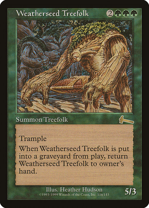 Weatherseed Treefolk ULG-116 Rare Englisch