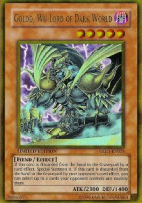 Goldd, Wu-Lord of Dark World GLD1-EN024 Gold Rare Englisch