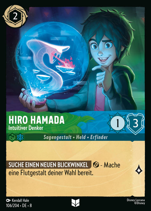 Hiro Hamada - Intuitiver Denker 8JAF-106 Uncommon Deutsch