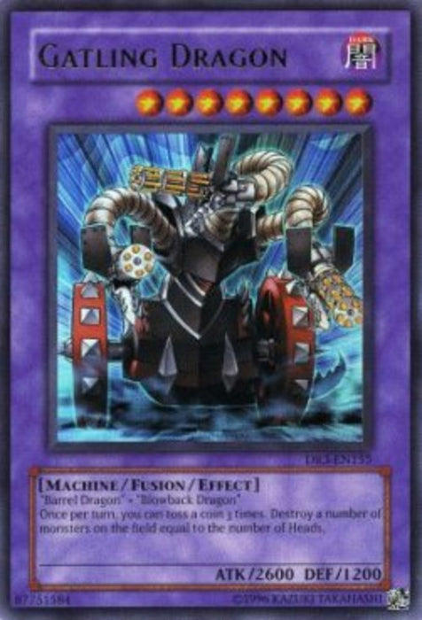 Gatling Dragon DR3-EN155 Ultra Rare Englisch
