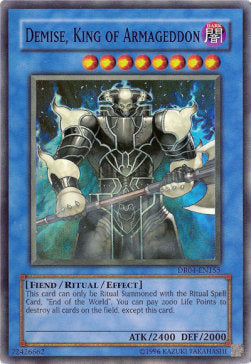 Demise, King of Armageddon DR04-EN155 Super Rare Englisch