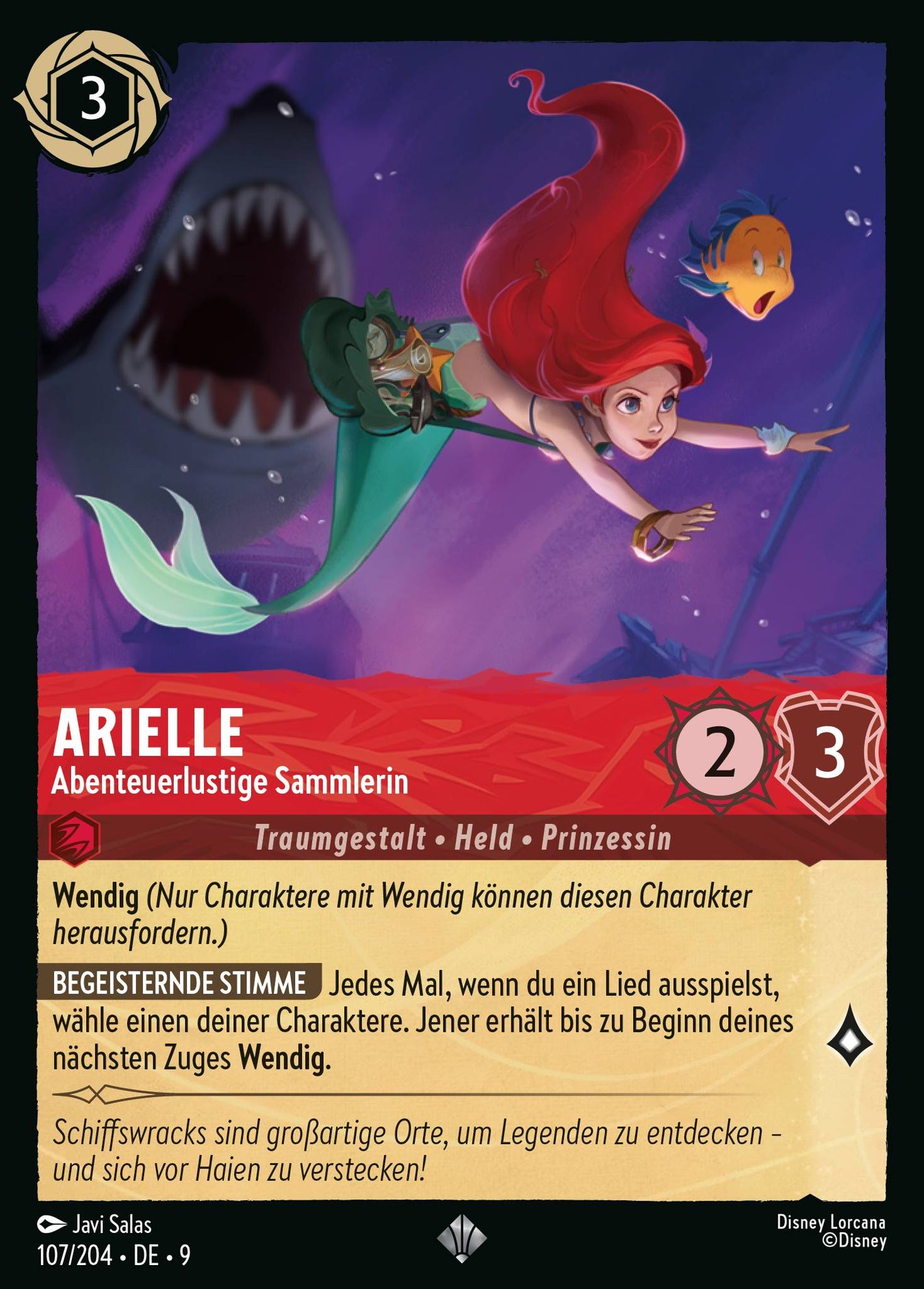 Alle Arielle Charakterkarten in Disney Lorcana