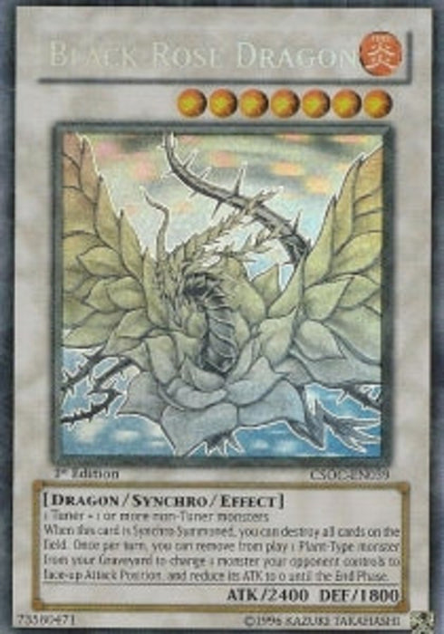 Black Rose Dragon (V.6) CSOC-EN039 Ghost Rare Englisch